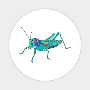 Blue grasshopper Magnet